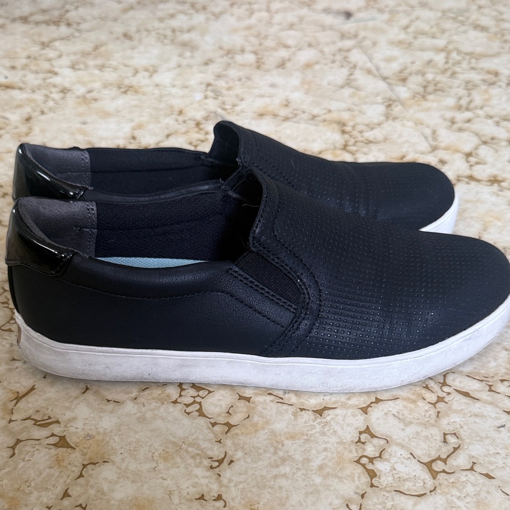 Dr Scholl’s Women’s Black Slip-On Casual Sneakers Sz 8 EUC